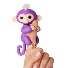 Интерактивная обезьянка fingerlings happy monkey Фиолетовый (W78)