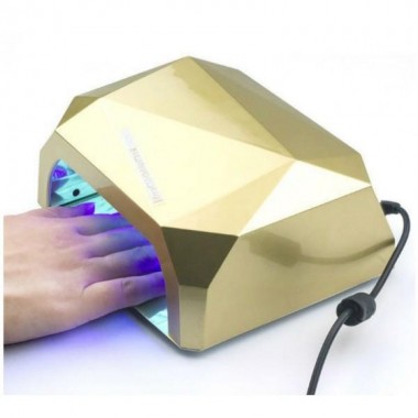 Уфо гибридная лампа для сушки геля Кристалл для ногтей 36W CCFL+LED Diamond Gold