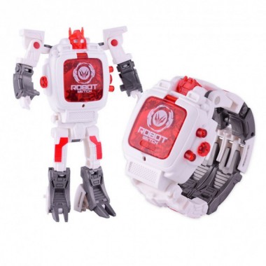 Детская игрушка Robot Watch часы робот трансформер 2 в 1 White