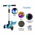 Детский самокат UTM с турбиной, светящимися колесами, музыкой и Bluetooth Blue