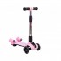 Детский самокат UTM с турбиной, светящимися колесами, музыкой и Bluetooth Pink