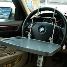 Автомобильный складной столик-подставка Multi Tray серый (W757)
