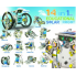 Робот-конструктор 14В1 Toysi 2115A на солнечных батареях
