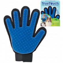 Перчатка для вычесывания шерсти True Touch UTM Черно-синяя