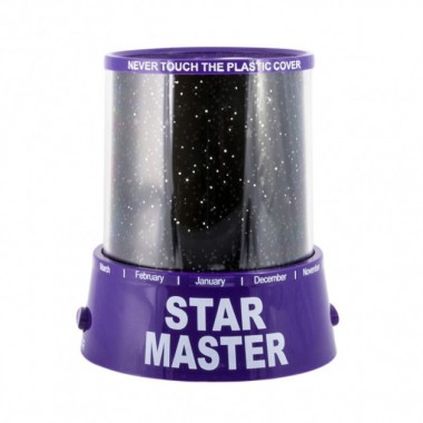 Проектор звездного неба ночник Star Master с USB-кабелем и адаптером Purple