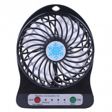 Вентилятор Переносной портативний Portable Fan Mini Черный