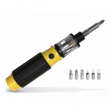 Универсальная отвертка GTM BIT 360 со сменными насадками Black/Yellow