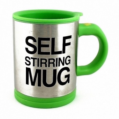 Чашка кружка-мешалка Self Stirring Mug 350 мл GREEN (2019)