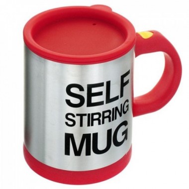 Чашка кружка-мешалка Self Stirring Mug 350 мл RED (2019)