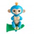 Интерактивная обезьянка fingerlings happy monkey Голубой (W78)