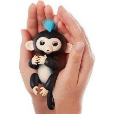 Интерактивная обезьянка fingerlings happy monkey Черный (W78)