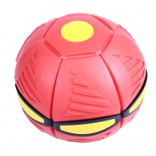 Тарелка-мяч летающая NEVV PHLAT BALL Plus складной мяч трансформер красный  (2019)