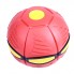 Тарелка-мяч летающая NEVV PHLAT BALL Plus складной мяч трансформер красный  (2019)