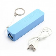 Портативное зарядное устройство Power Bank 2600 Голубой