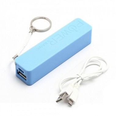 Портативное зарядное устройство Power Bank 2600 Голубой