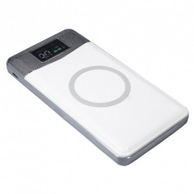 Power Bank Wireless Charger 20000 mAh White