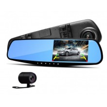 Зеркало-видеорегистратор с двумя камерами DVR mirror L9000 FullHD 1080p A1 Black (DM264149)
